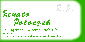 renato poloczek business card